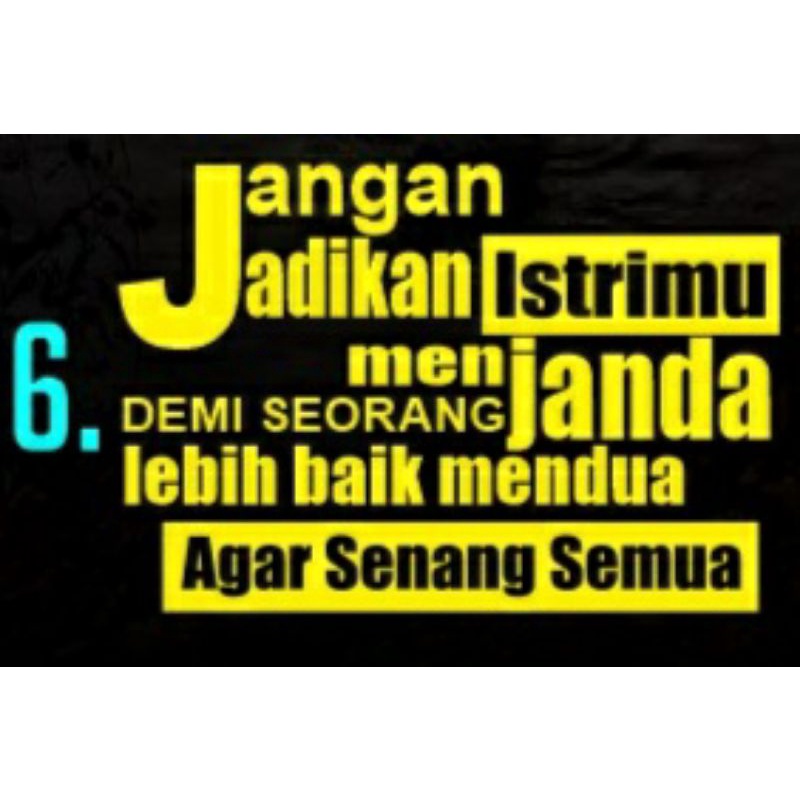 stiker mobil/sticker cutting kata2 buat di kaca truck/pick up