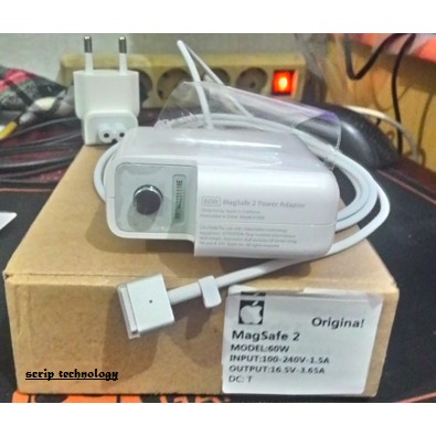 Adaptor Charger Magsafe 2 60w 60 Watt 16.5v 3.65a