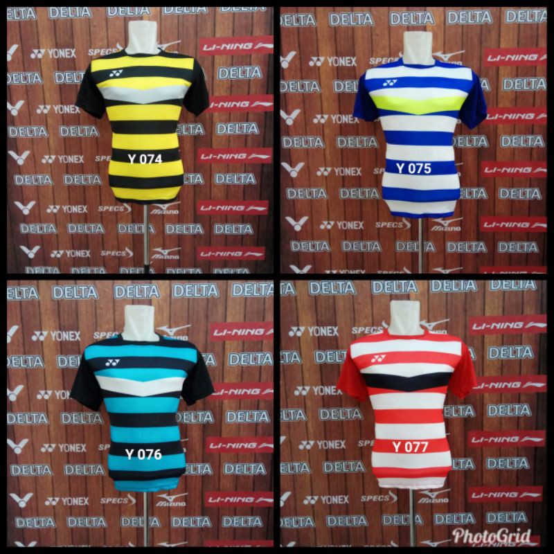 YONEX MINION BAJU KAOS KOSTUM PAKAIAN OLAHRAGA BADMINTON BULUTANGKIS LOKAL