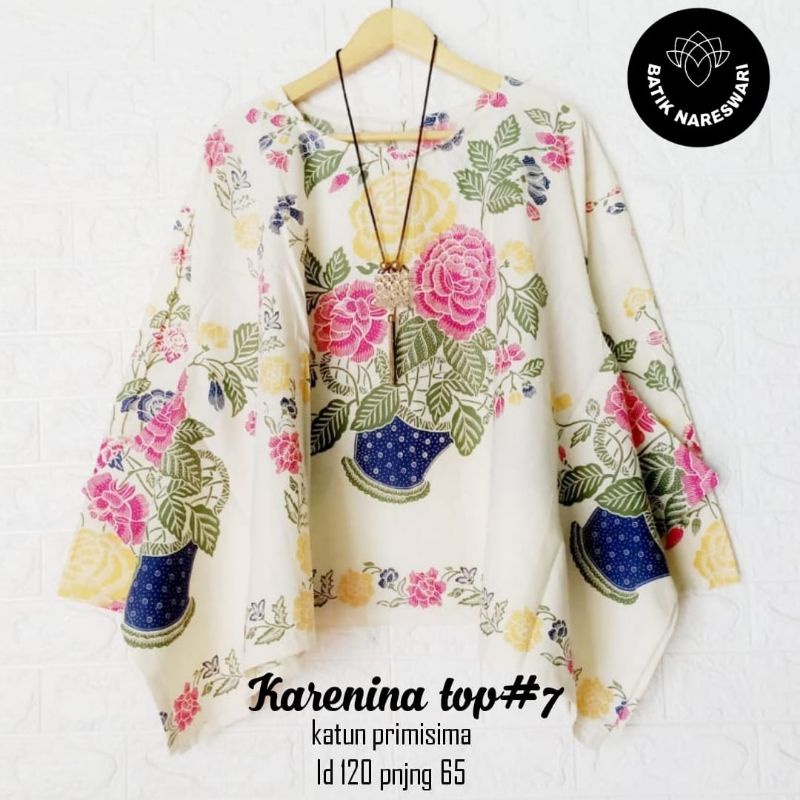 Karenina Top Blouse Batik Solo Katun ld 130