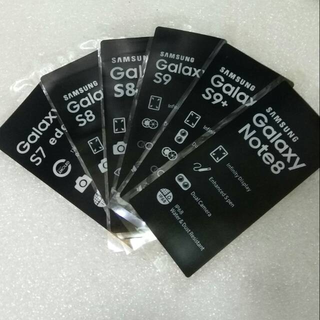 Sticker Stiker Lapisan LCD Samsung S7 Edge S8 S8+ S9 S9+ Note 8