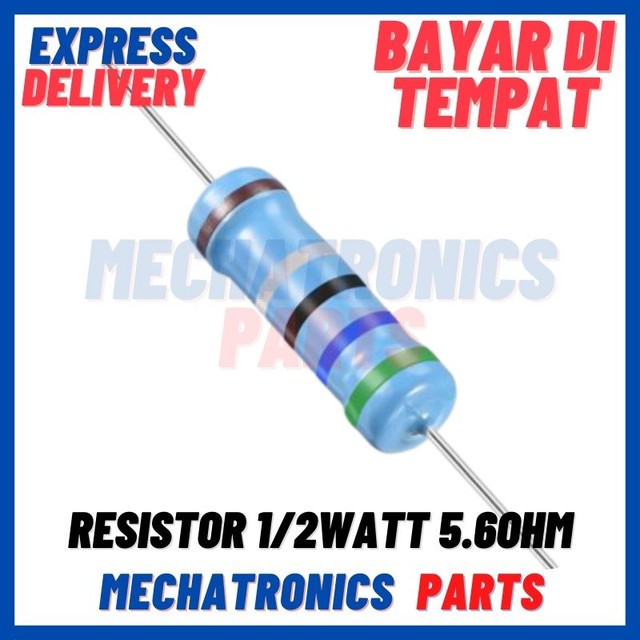 [PAS-9482] RESISTOR 1/2WATT 5.6OHM