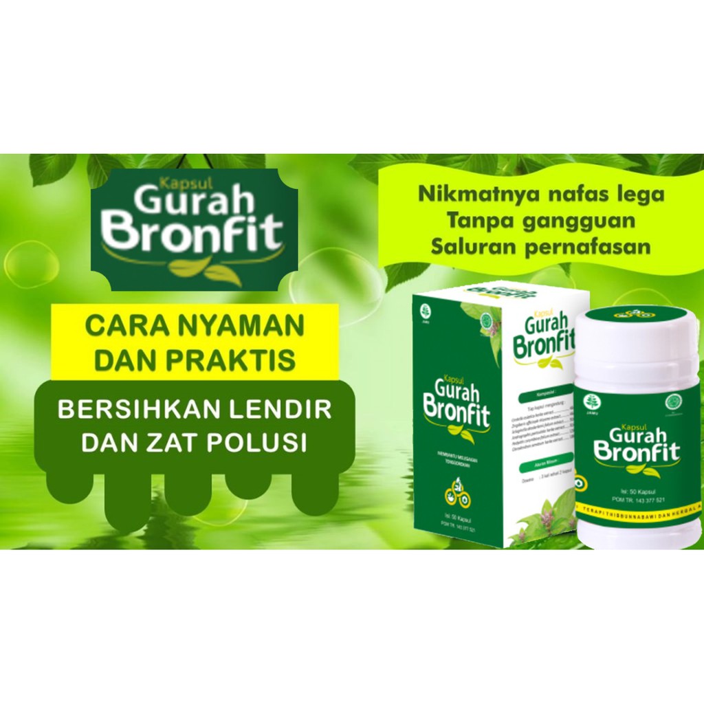 KAPSUL GURAH BRONFIT Original POM TR - Gurah Nafas Solusi Gangguan Pernapasan