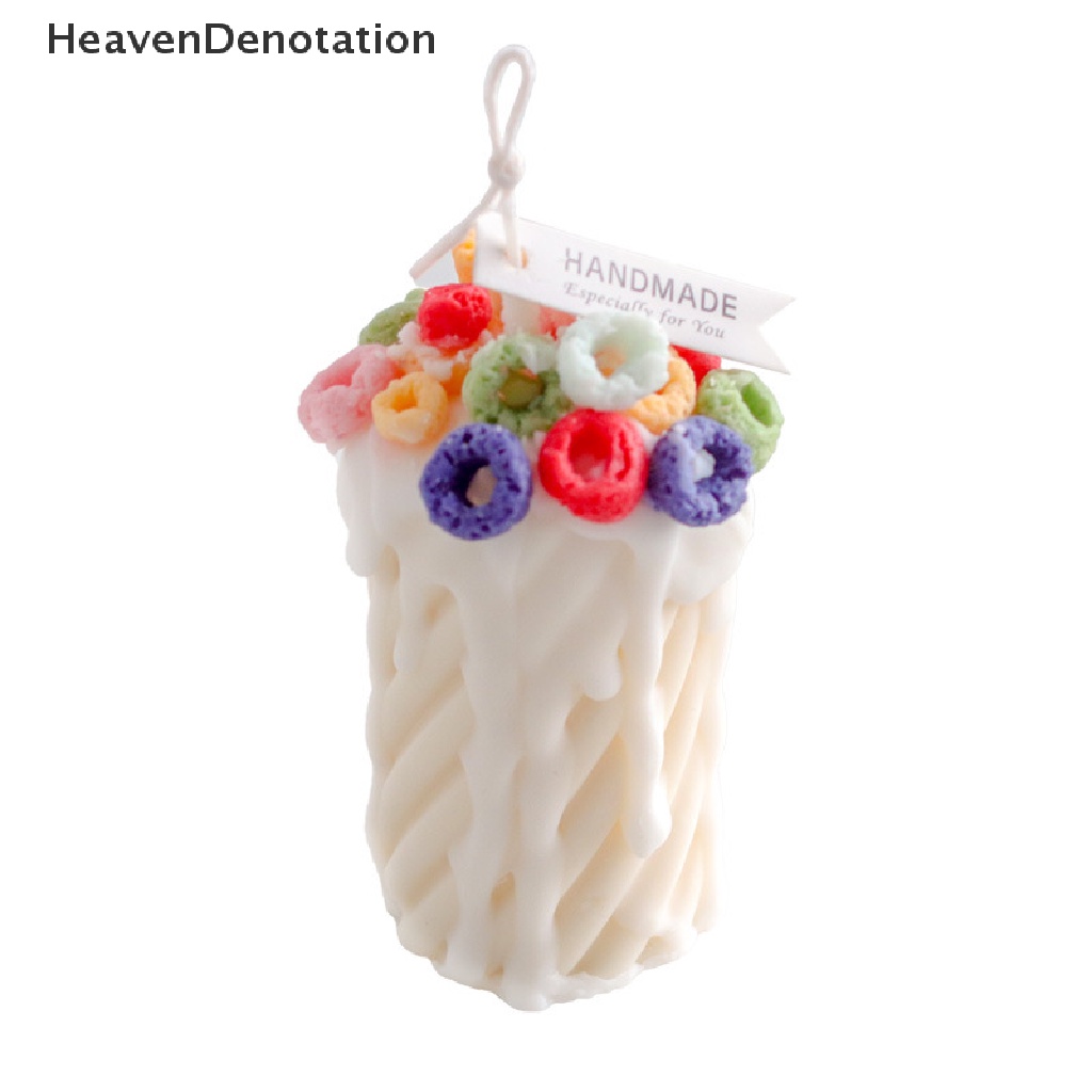 [HeavenDenotation] Diy Cream Glaze Cake Candle Mold Donut Circle Decoration Silicone Mold Cake