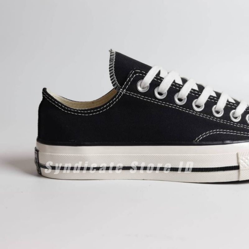 CONVERSE 70s Low PREMIUM 1:1 (BONUS KAOS KAKI + PAPERBAG) Chuck Taylor All Star Black White