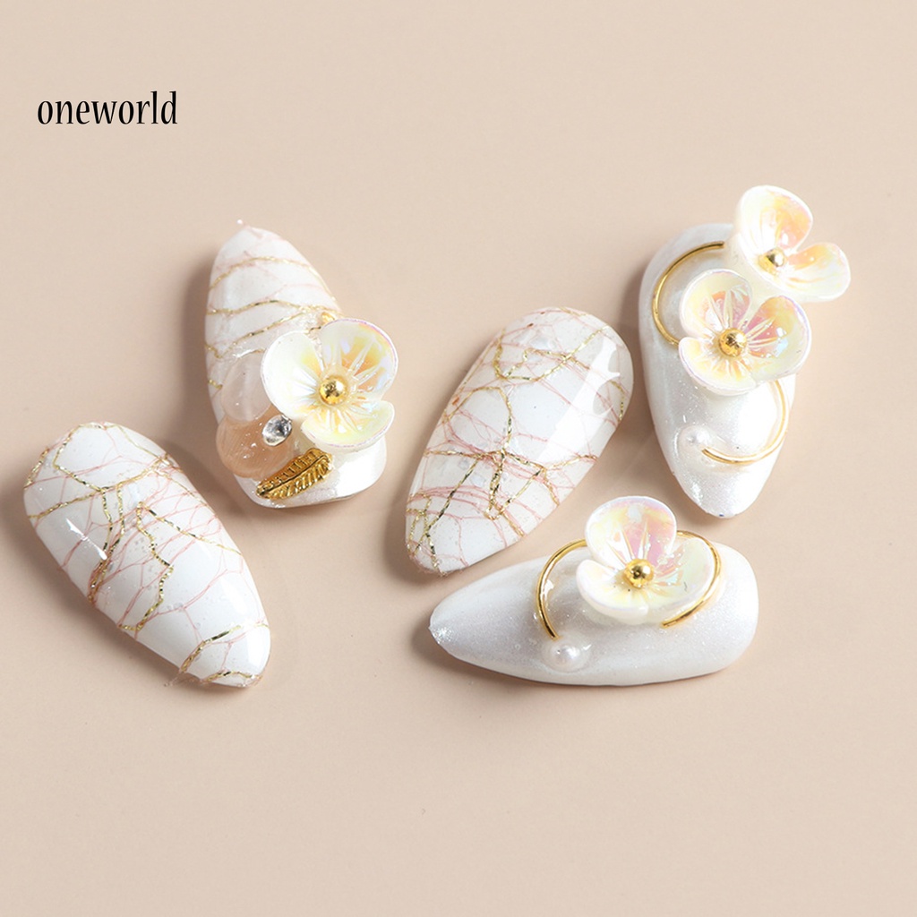 (ord) 1 Kotak Stiker Kuku 3D Bahan Mesh Untuk Nail Art