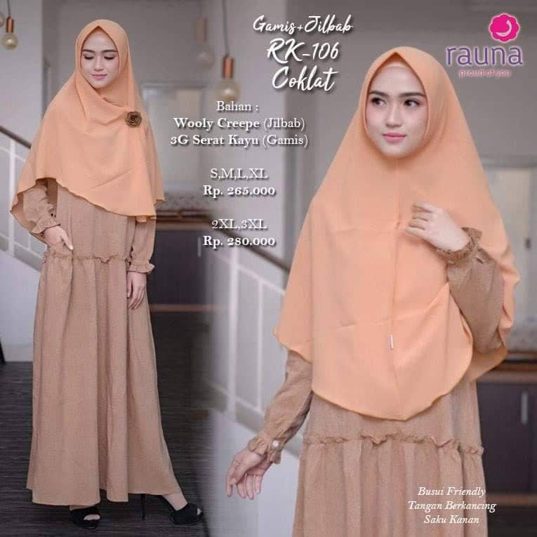 Rauna Gamis Set Hijab / RK-106 / Fashion Muslim