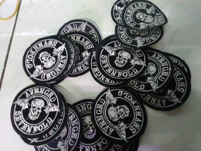 Emblem patch bordir avenged seven fold