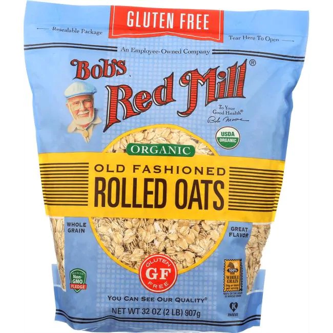 

Bob's Red Mill Gluten Free Organic Old Fashioned Rolled Oats 907gr