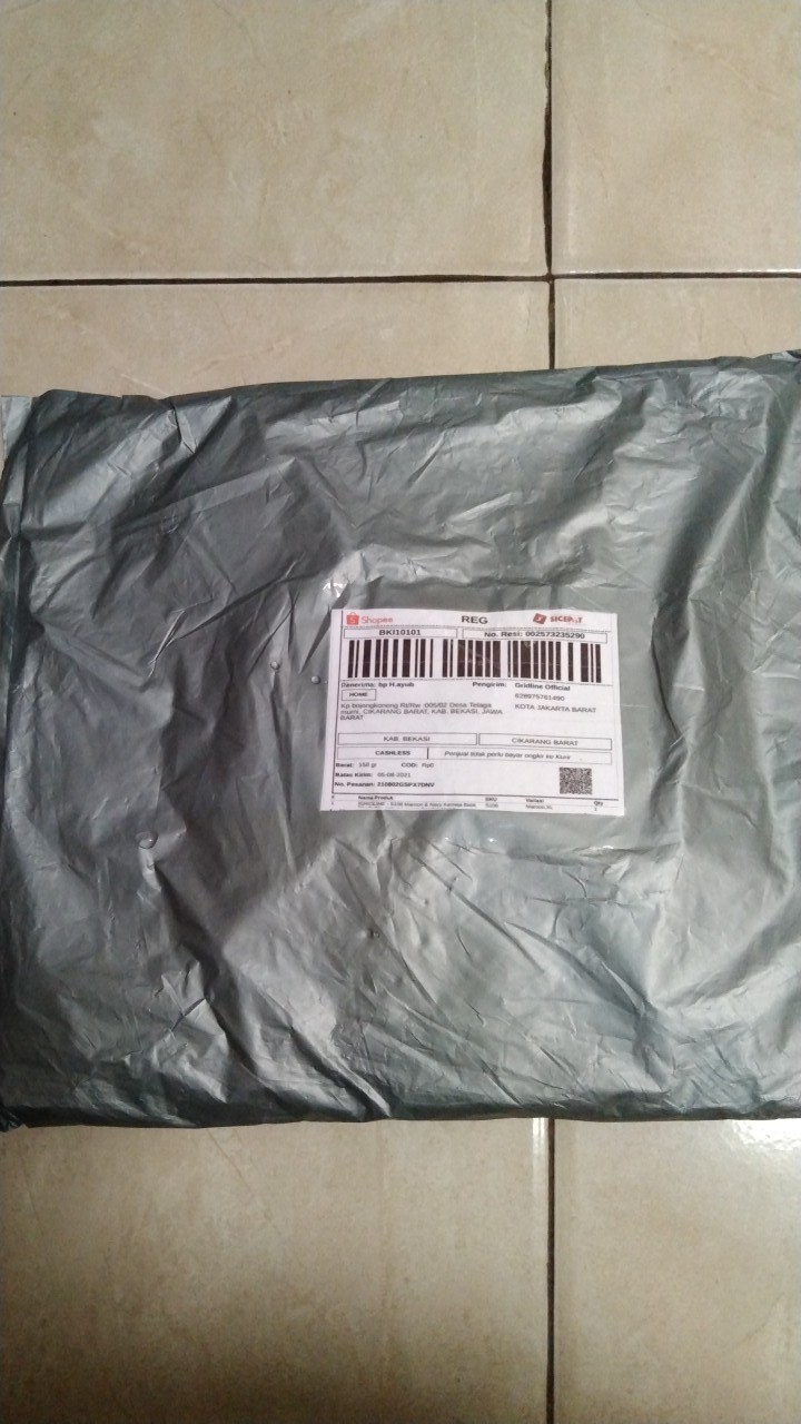 [gridline - S106 Maroon & Navy Kemeja Batik Slimfit Pria Katun Lengan Pendek Match