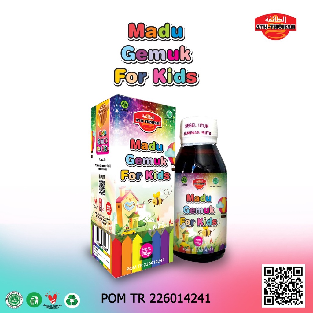 

Madu Gemuk Badan For Kids Ath-Thoifah (Suplemen Penggemuk untuk Anak)