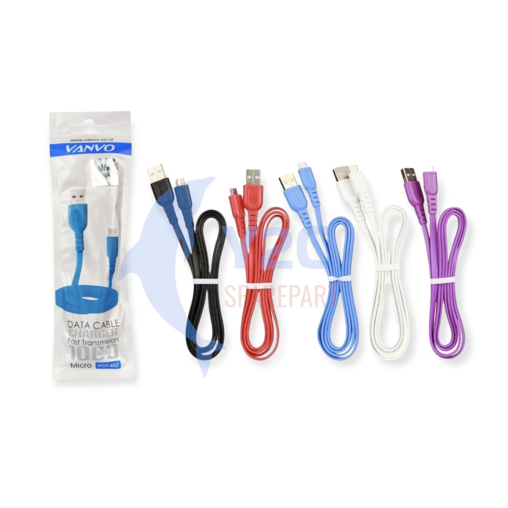 KABEL DATA VANVO VGT-402 MICRO USB QUICK CHARGE 2 AMPERE