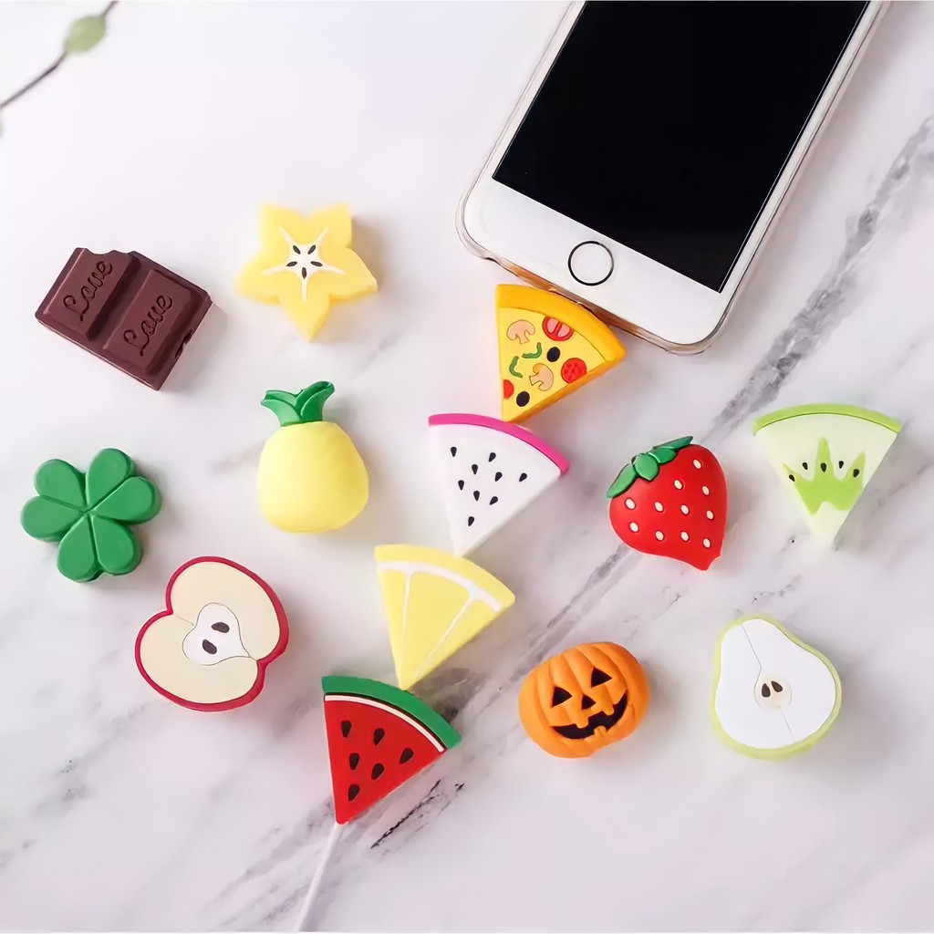 Pelindung Ujung Kabel Character Cable Bite Karakter Cable Saver Protector iPhone