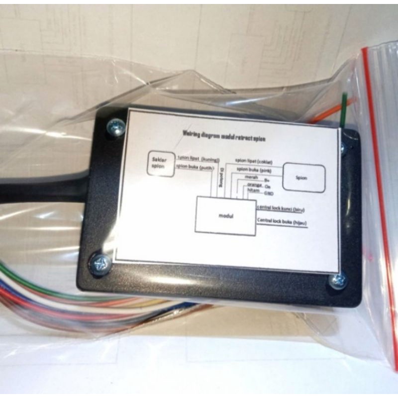 MODUL RETRACK KEYLEES BUKA TUTUP SPION MOBIL DENGAN REMOT