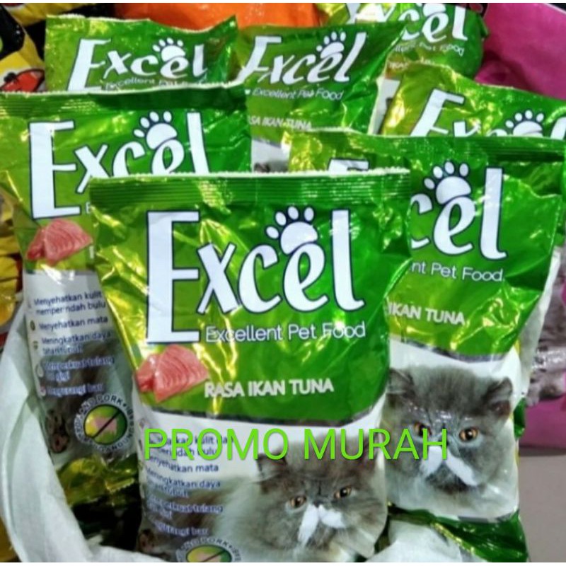 Makanan kucing Excel Cat food 500gr tuna Donat