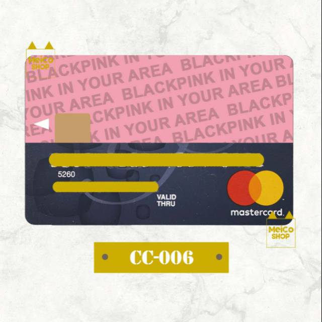 

[C-006] Sticker Half C Balckpink - Garskin Kartu ATM dan NON ATM