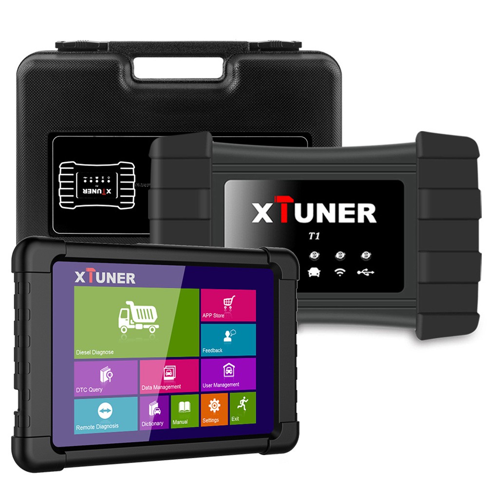 IMPORT Xtuner T1 OBD2 OBD 2 Scanner Heavy Duty Truck ODB2 Car Diagnostic Tool SRS ABS DPF Reset