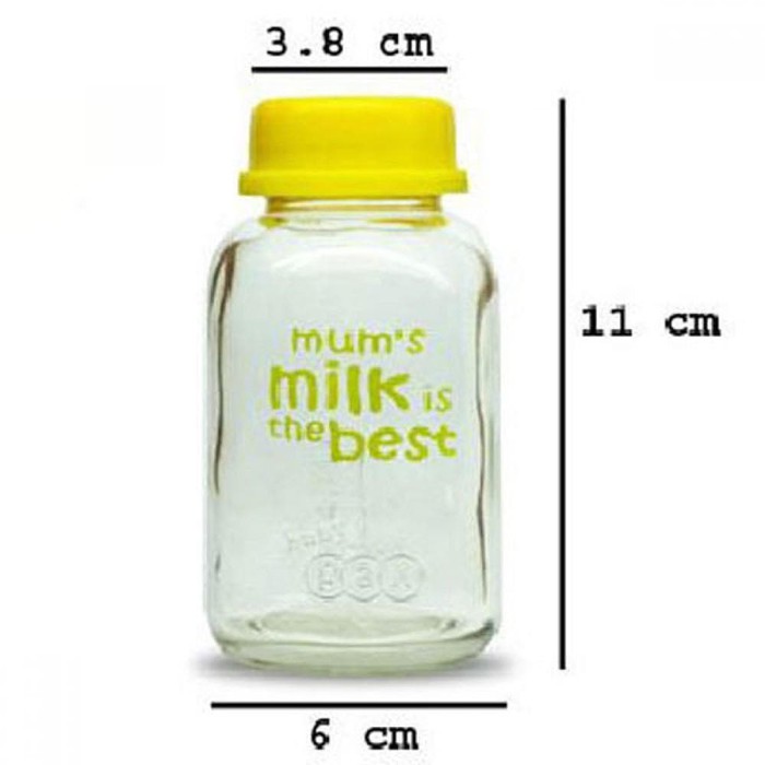 BABY PAX BOTOL KACA ASI (3PCS) / 150ML