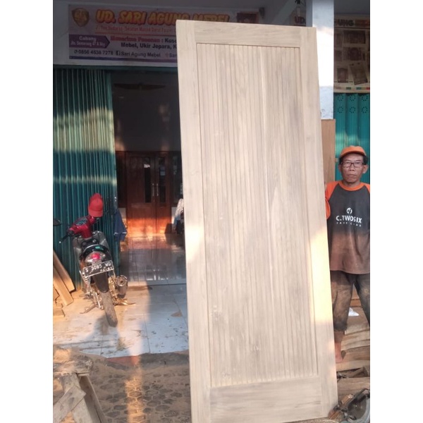 Pintu minimalis jati / pintu jati / pintu kamar / pintu kupu tarung