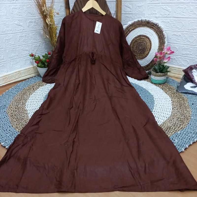 Fashion Muslim Wanita Dewasa// GAMIS RAYON JUMBO BUSUI