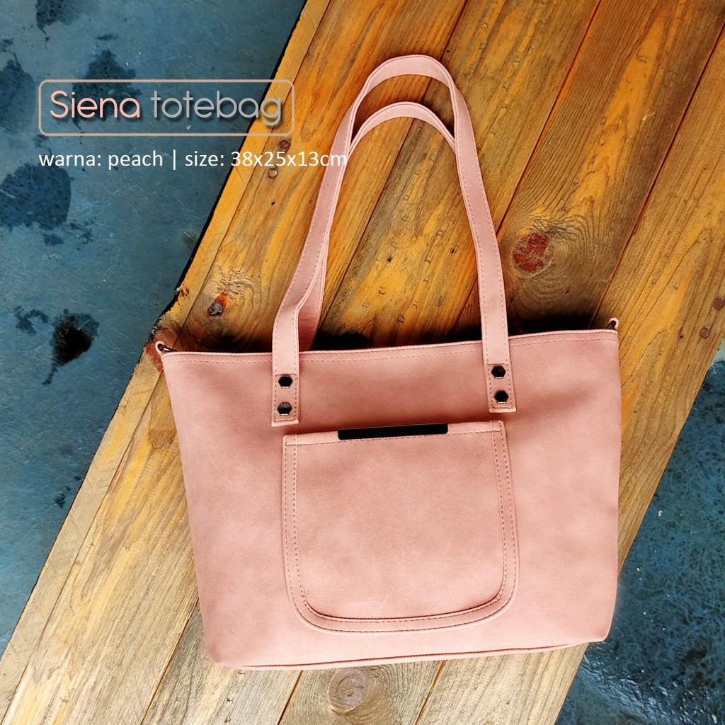 Tote Bag SIENA totebag tas selempang wanita cewek murah polos Shopee