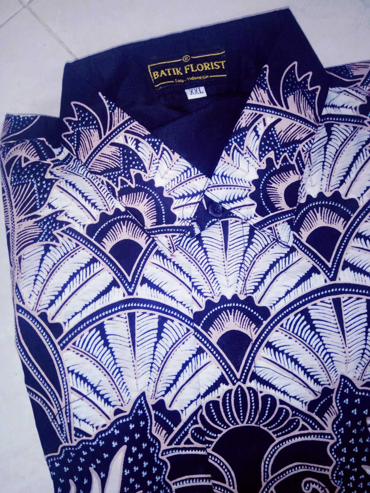 Dwi Mukti Mocca Kemeja Batik Pria Katun Primisima Full Furing