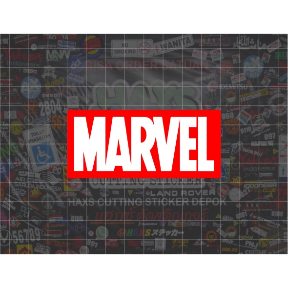 Cutting Sticker Marvel Untuk Motor Mobil