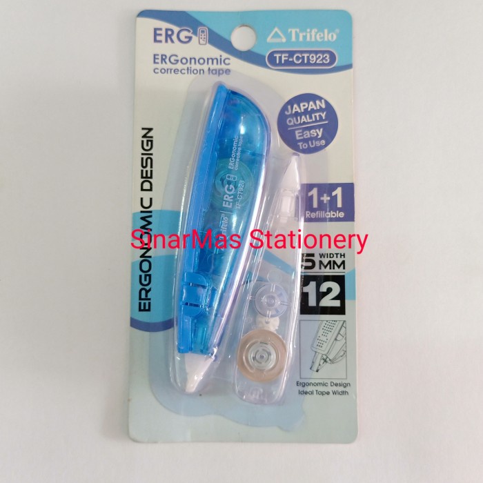 

Spesial Trifelo Corection Tape Tf- Ct 923 +Refill.-Tip Ex Perekat Kertas 12 M Diskon