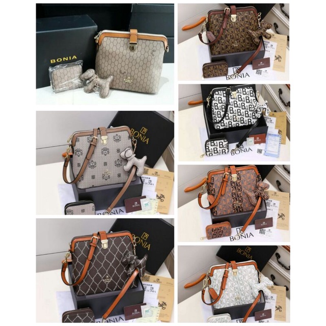 (FREE BOX) SLINGBAG BONIA 18121 SET