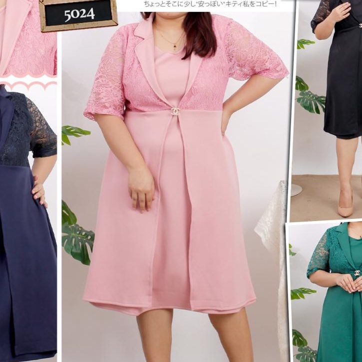 ZAC.COLLECTION // NEW PRODUK  Dress Kekinian Viral / Dress Scuba 5024 - Dress Kasual Wanita Bahan Sc
