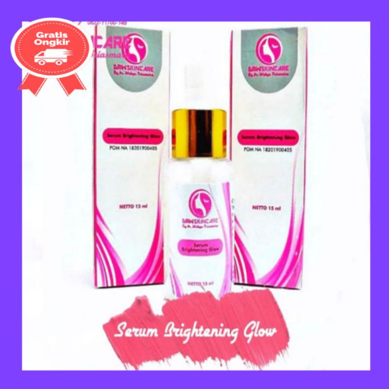 Serum Brightening Halwey  glowing  datglow skin kitoderm acne