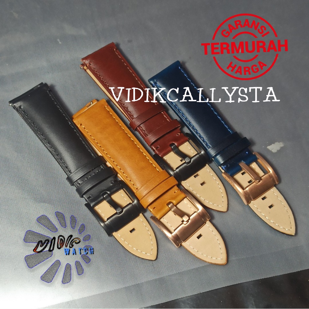 STRAP JAM TANGAN TALI KULIT QR QUICK RELEASE 22MM TALI JAM KULIT QUICK RELESE 22 MM QR