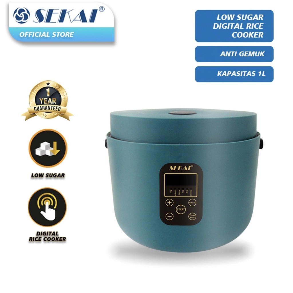 Rice Cooker Sekai CMW 720 Low Carbo Low Sugar Magic Com Sekai 720 Less Sugar Less Carbo Penanak Nasi Sehat Sekai Putih Hitam Hijau