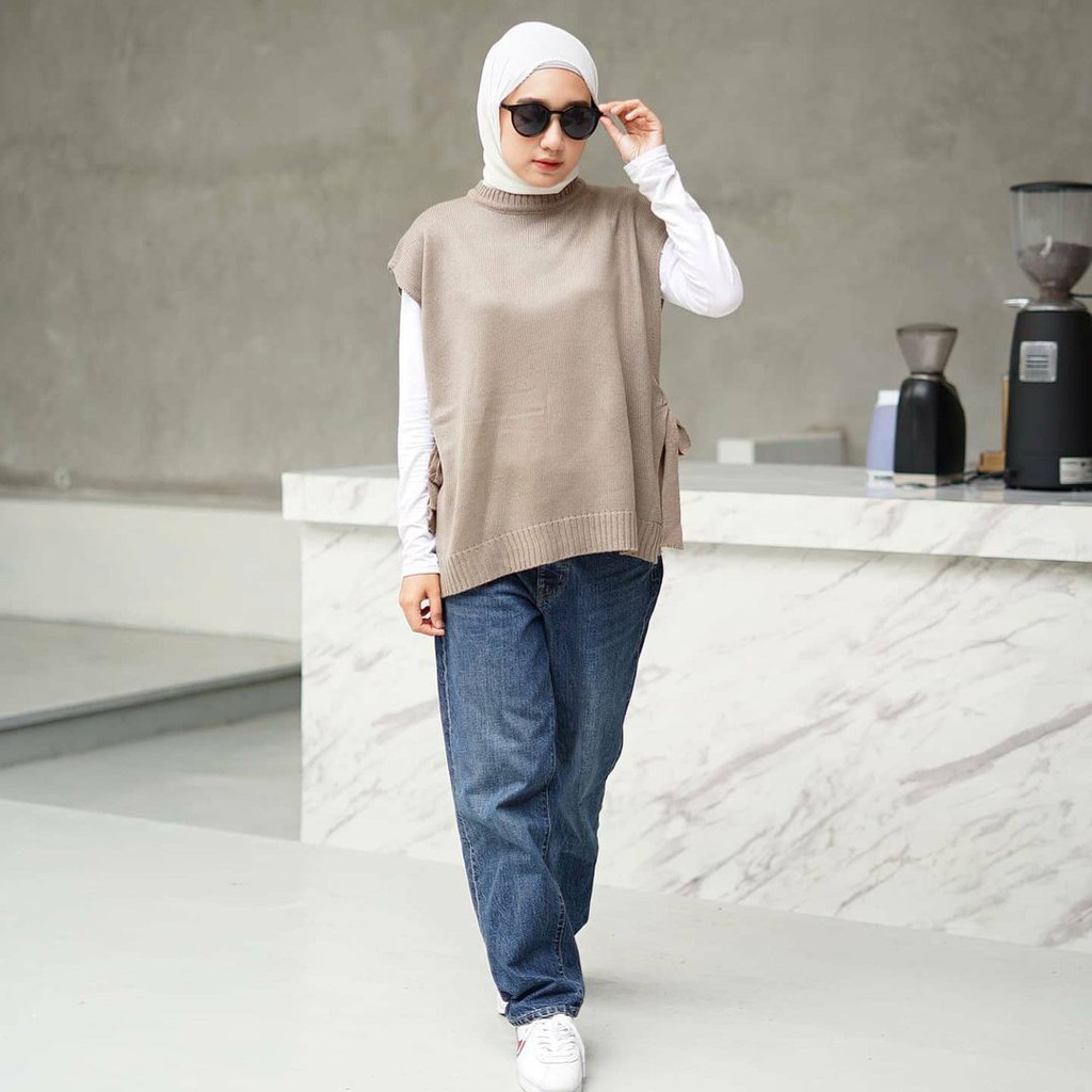 VEST ROMPI RAJUT TALI / VEST KNIT OUTER