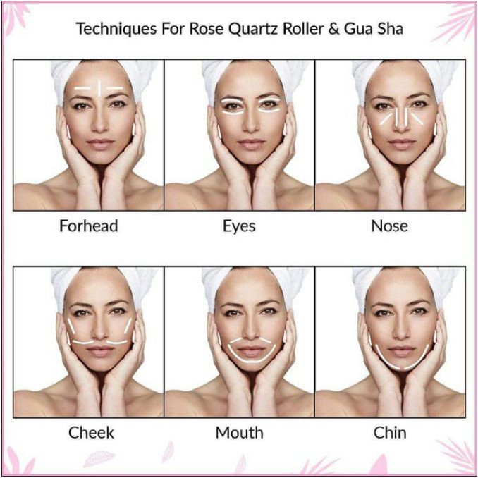 (SKR) Roller Jade Alat Pijat Muka Wajah Gua Sha / Face Beauty Guasha Board / Facial Massage Batu Giok