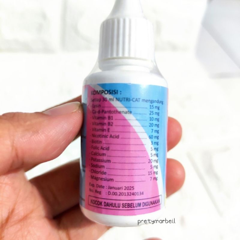 Nutri-Cat Drop 30ml Vitamin Penumbuh Bulu Kucing