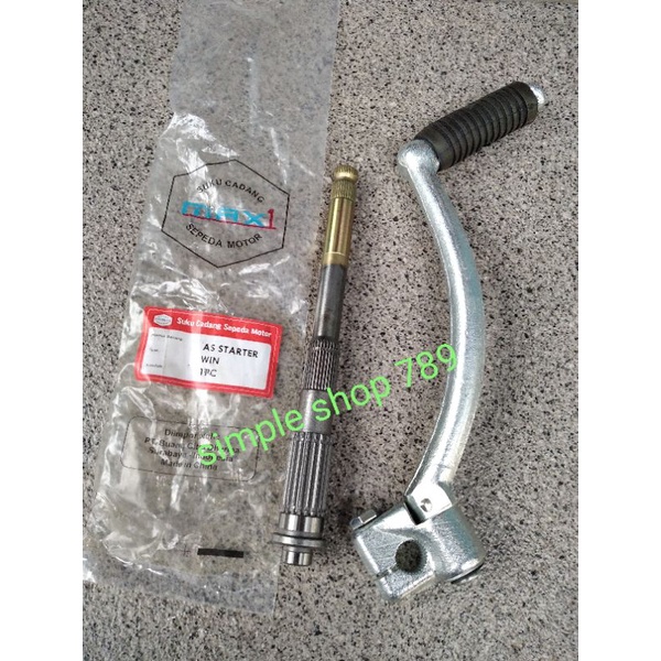 As engkol stater win 100 dan pedal stater honda win 100 sepasang