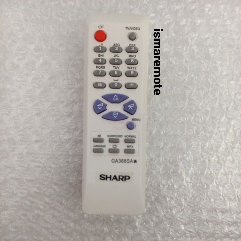 REMOTE REMOT TV SHARP TABUNG SLIM FLAT 368SA