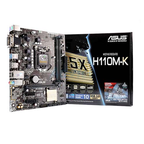 Motherboard - Asus H110M-K LGA 1151 / iconix h310 nvme