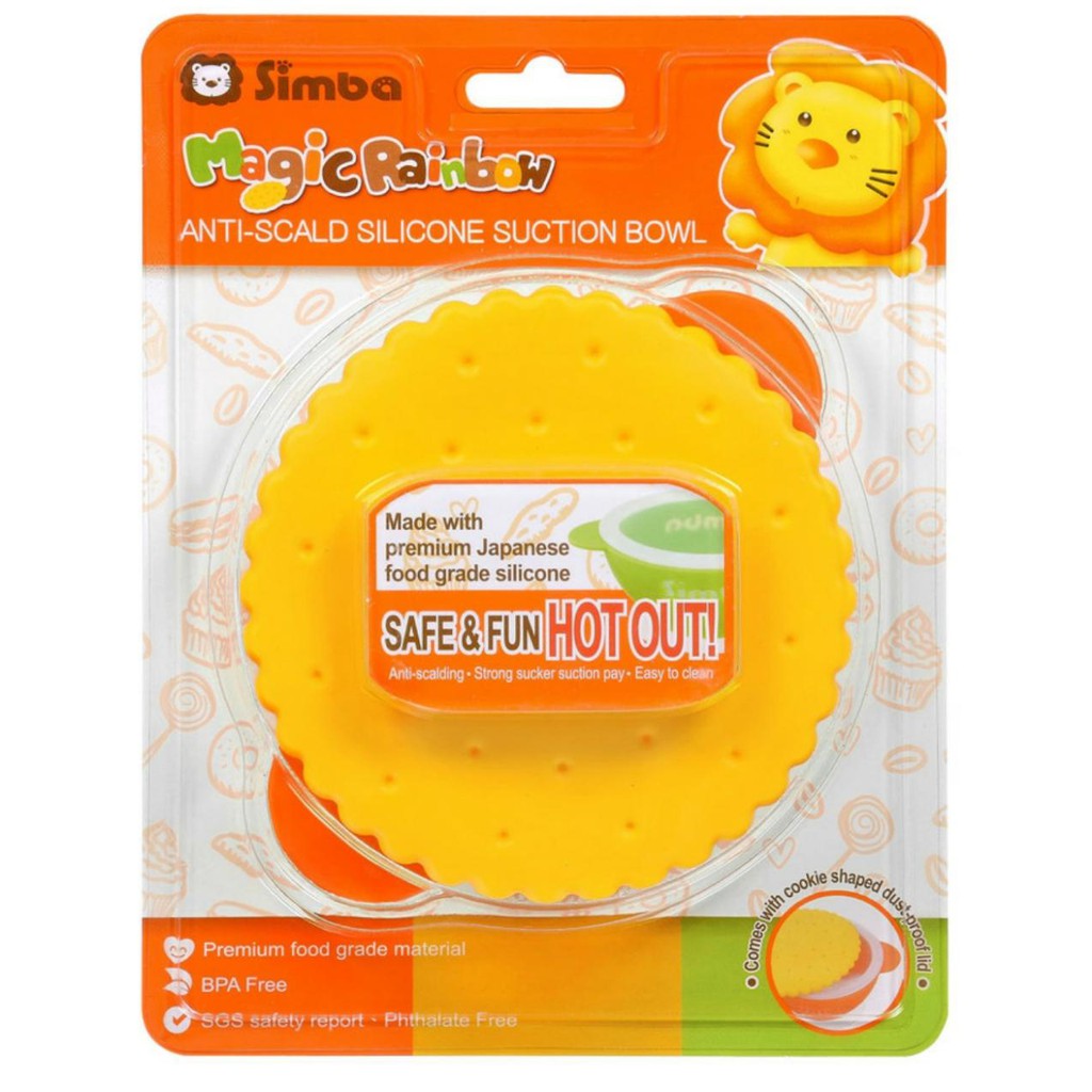 Simba Anti Scald Silicone Suction Bowl Mangkuk Anti Slip