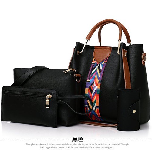 201194 Handbag Cewek Tas Fashion Wanita Import 4 in 1 CR7628 BTH3108 BQ3155 175542 LT1691
