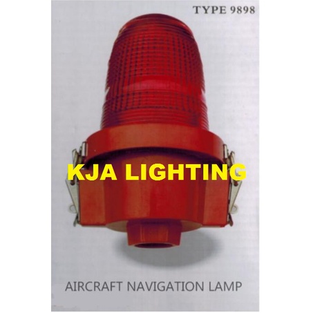 OBSTRUCTION MARKER LIGHTS / LAMPU MENARA NAVIGASI E27 GLASS TYPE 9898