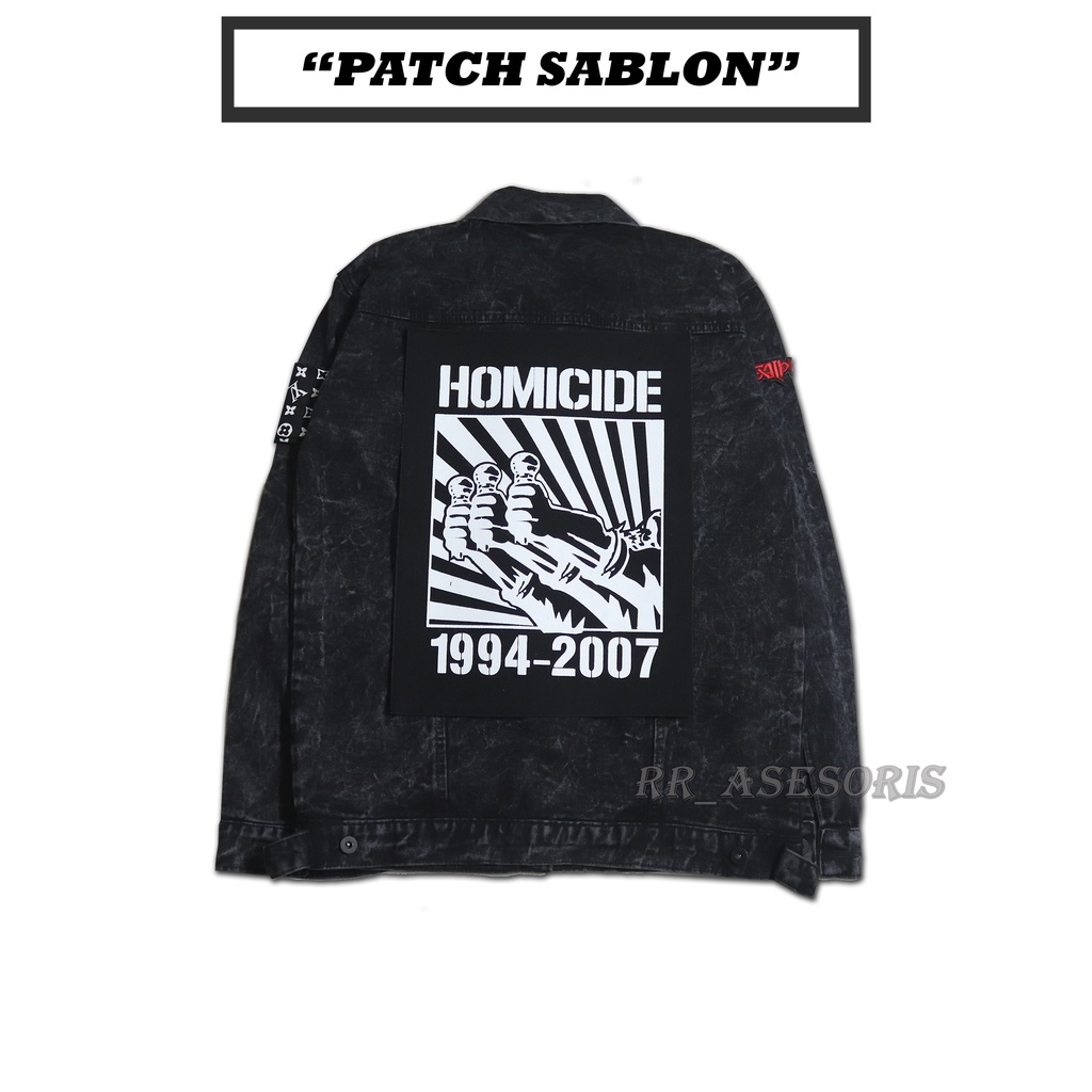 PATCH SABLON HOMICIDE PREMIUM KEKINIAN PATCH SABLON PUNGGUNG