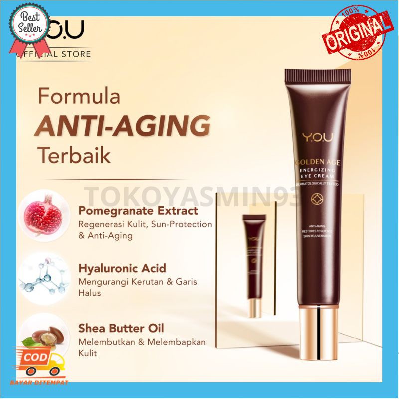 YOU Golden Age Energizing Eye Cream 15g [ Intense Eye Firming Treatment] Murah