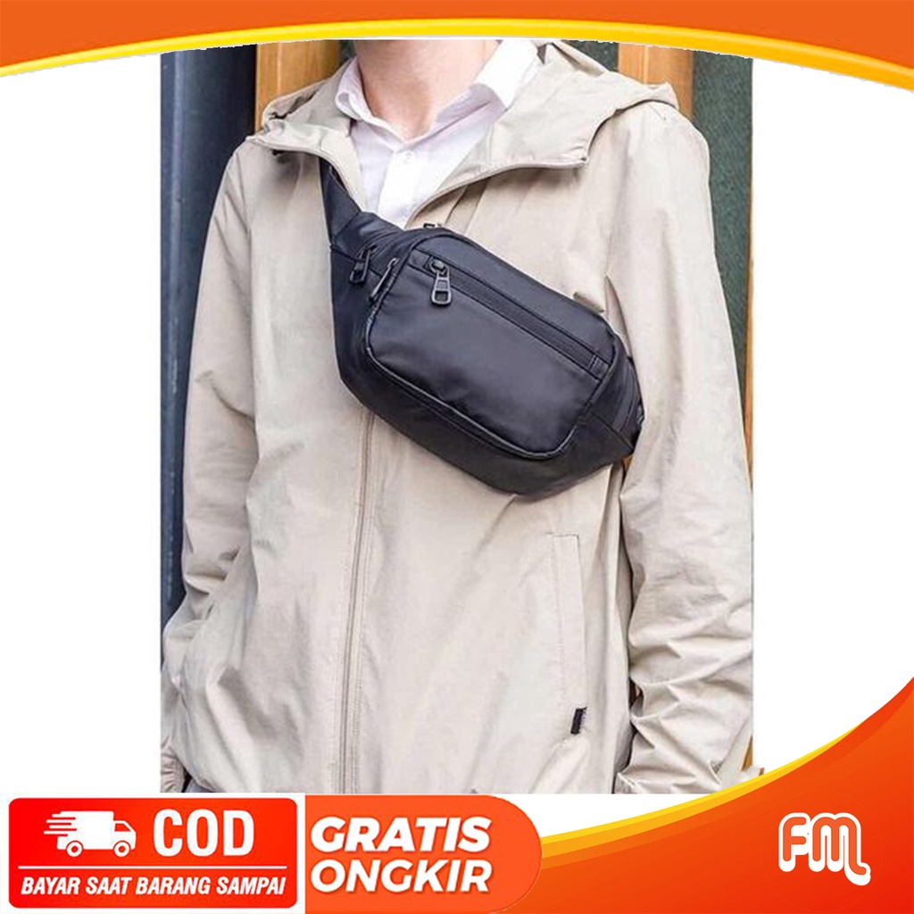 Tas Pinggang Pria Calvin 1065 / Waist Bag Multifungsi Pria 1065 (READY STOCK)