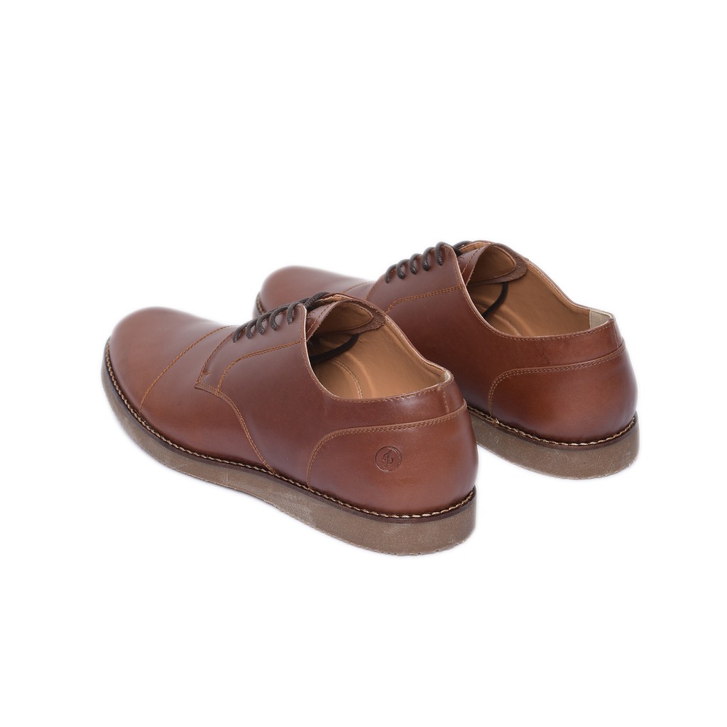 Morgan Brown | Sepatu Kulit Asli Vintage Klasik Pria Cowok Men Derby Footwear | FORIND x Zapato