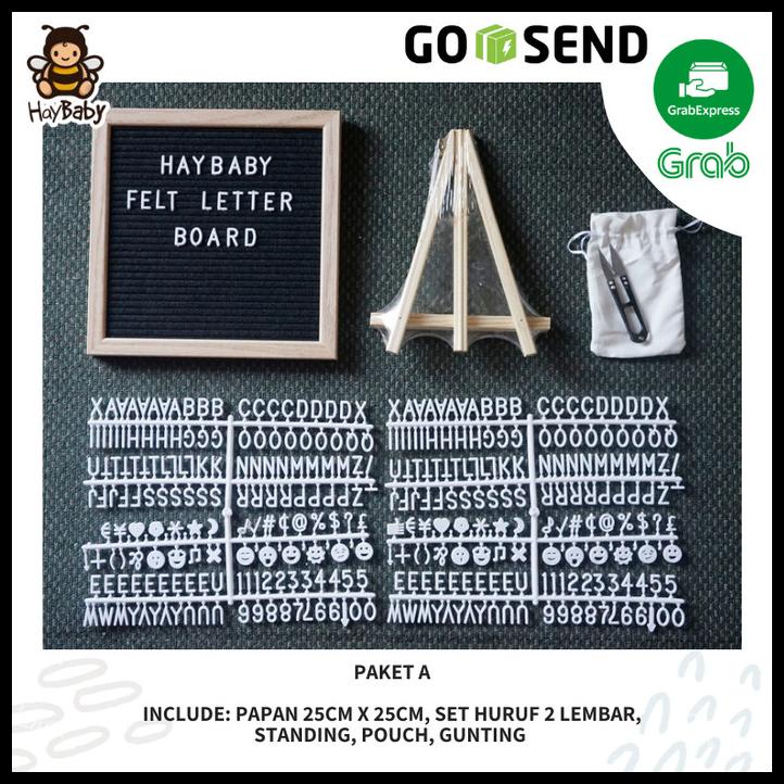 

Heaven | Felt Letter Board Set Lengkap/Papan Nama Bayi. Ready Stock