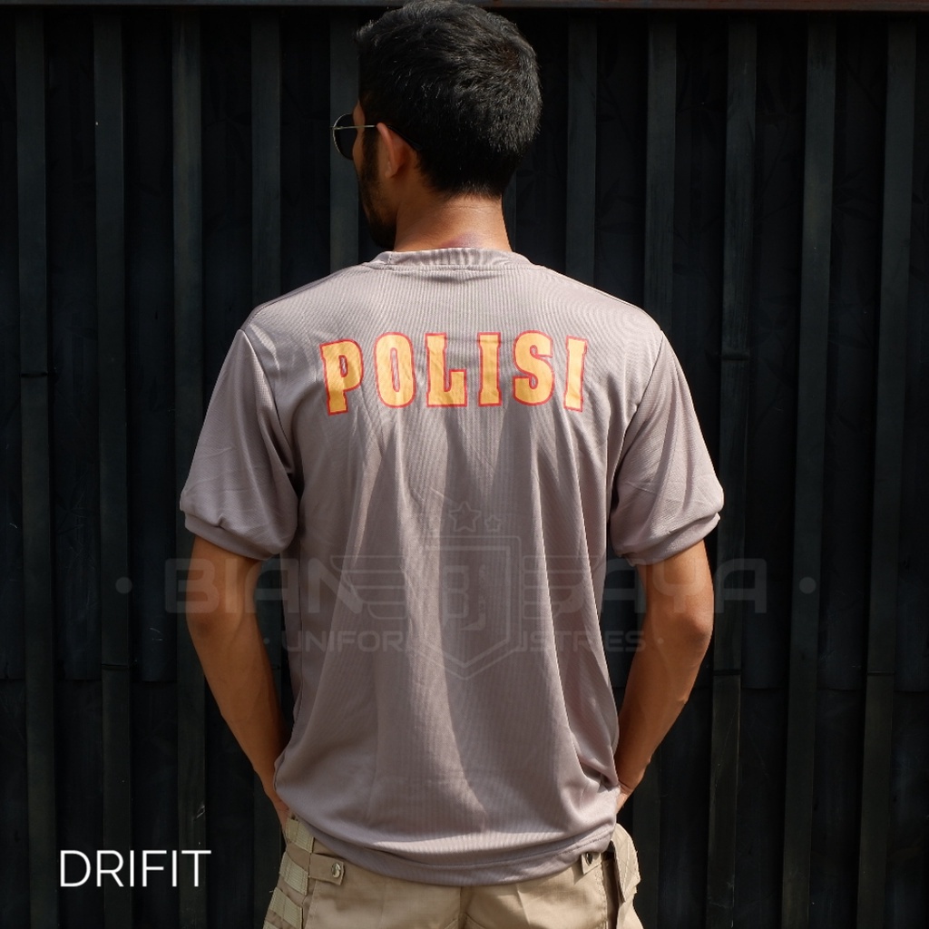 Terbaru Kaos Polisi pria Lengan Pendek Bahan Dryfit