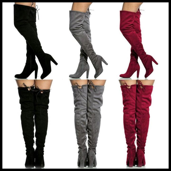 Details about   High Stilettos Heels Over The Knee Thigh Boots 4 Colors Pointy Toe Women Shoes L