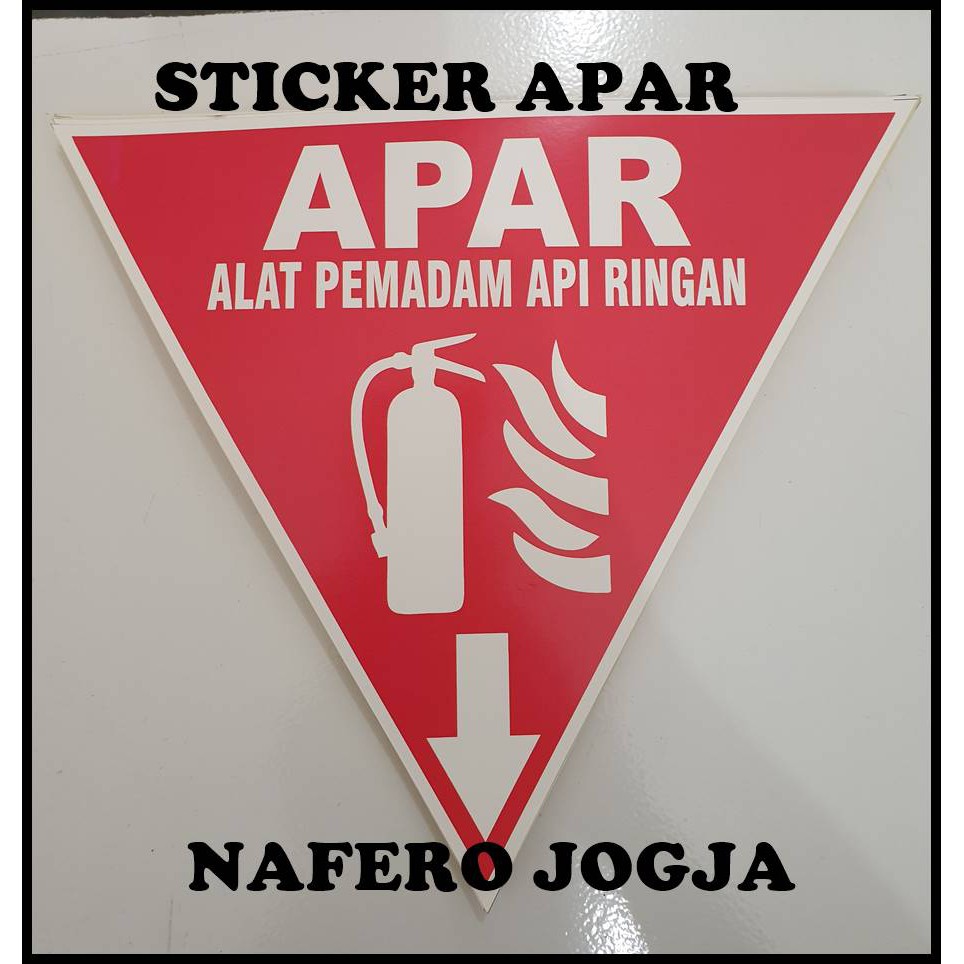 Jual Sticker Segitiga APAR Alat Pemadam API X Cm Indonesia Shopee Indonesia